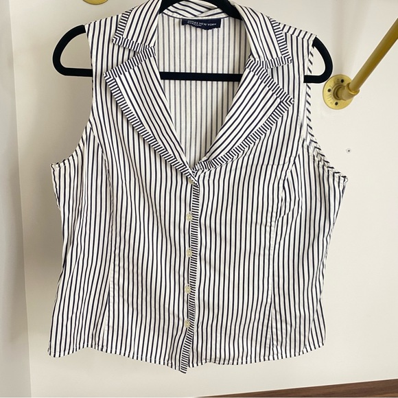 JONES NEW YORK - Sleeveless striped shirt - size XL - Picture 4 of 10